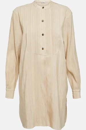 Loro Piana Striped silk minidress