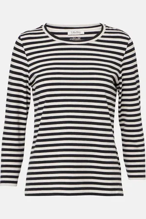 Max Mara Durata striped cotton-blend T-shirt