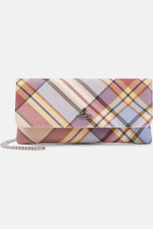 Vivienne Westwood Tartan leather clutch