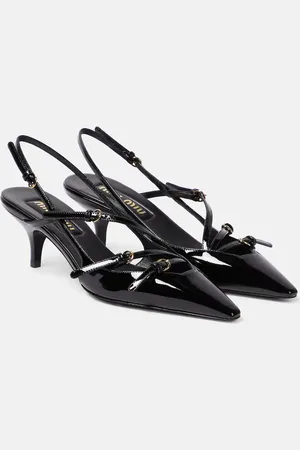 Miu Miu Patent leather slingback pumps