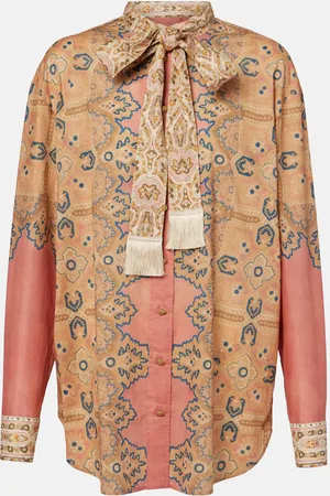 VALENTINO Voyage Imaginaire cotton muslin blouse