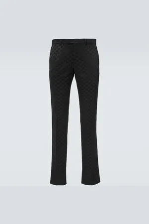 Gucci GG cotton-blend straight pants