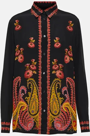 Etro Paisley silk blouse