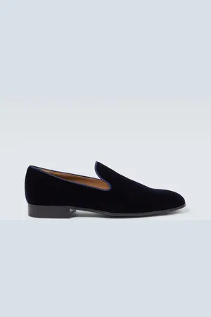 Gianvito Rossi Jean velvet loafers