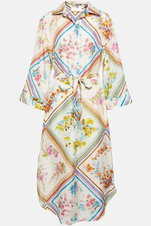 ZIMMERMANN Halcyon floral silk midi dress