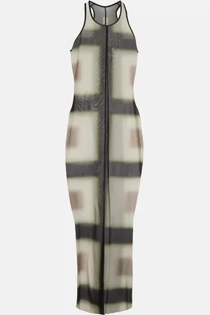 Rick Owens Printed sheer midi dress