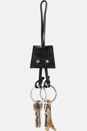 Balenciaga Le City Charm Eiffel leather keychain