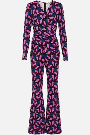 Diane von Furstenberg Ursula printed jersey jumpsuit