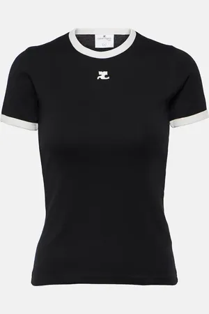 Courrèges Logo cotton jersey T-shirt