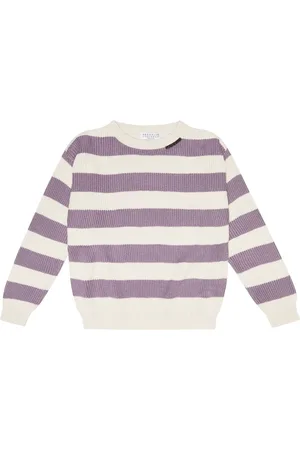 Brunello Cucinelli Striped cotton sweater