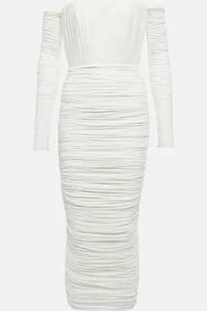 ALEX PERRY Sterling off-shoulder midi dress