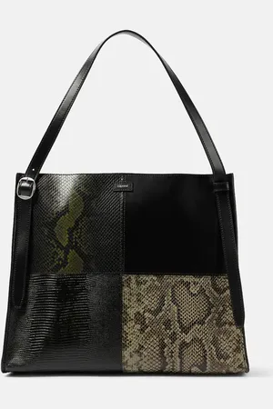 COPERNI Patchwork snake-effect leather tote bag