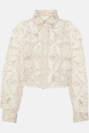 Isabel Marant Cropped cotton lace shirt