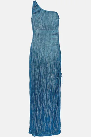 Missoni Jacquard one-shoulder midi dress
