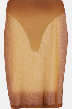 The Attico Sheer tulle midi skirt