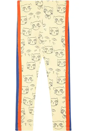 Mini Rodini Cathlethes cotton-blend jersey leggings