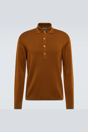Loro Piana Cashmere and silk polo sweater