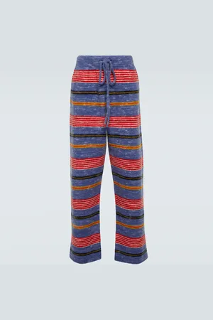THE ELDER STATESMAN Jasper striped cashmere-blend pants