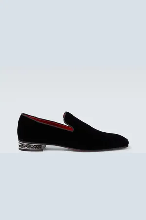 Christian Louboutin Dandyrocks velvet loafers