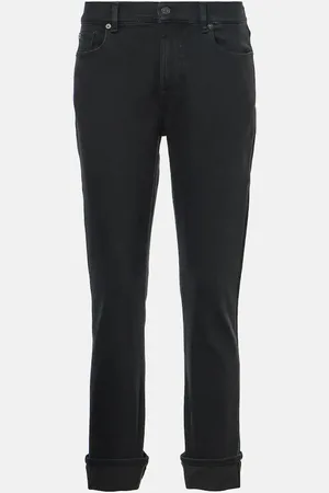 7 for all Mankind Relaxed Skinny low-rise skinny jeans