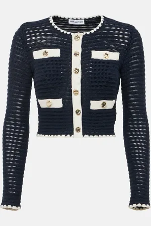 Self-Portrait Crochet cardigan