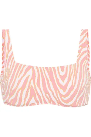 Heidi Klein Cape Town zebra-print bikini top