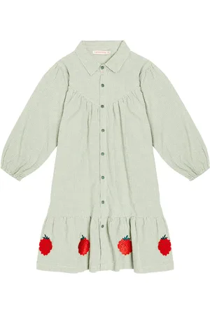 Tiny Cottons Raspberries checked cotton dress