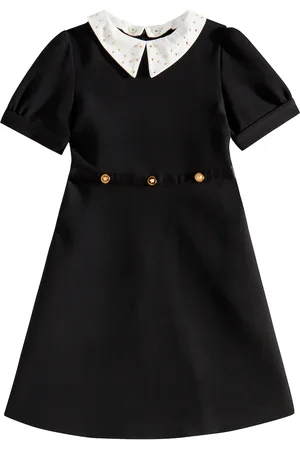 VERSACE Medusa studded cady dress