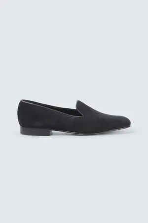 GEORGE CLEVERLEY Albert velvet loafers