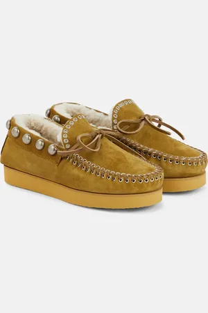 Isabel Marant Forley shearling-lined suede moccasins