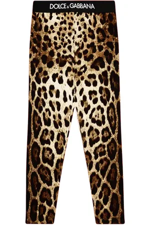 Dolce & Gabbana Printed cotton-blend jersey leggings