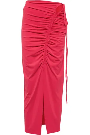 Self-Portrait Stretch-jersey midi skirt