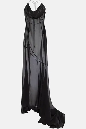Alessandra Rich Silk georgette gown