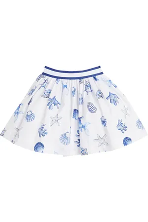 MONNALISA Printed cotton skirt