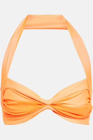 Norma Kamali Bill Bra halterneck bikini top