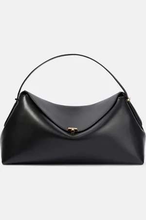 Totême T-Lock Medium leather tote bag