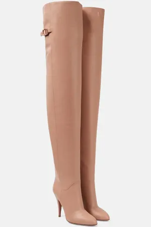VALENTINO GARAVANI VLogo Signature 105 leather over-the-knee boots