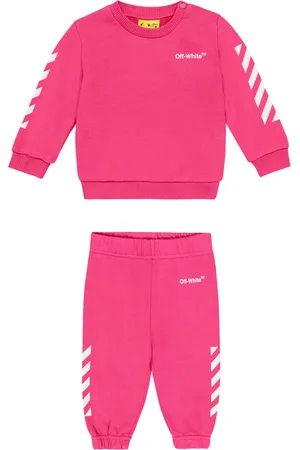 OFF-WHITE Baby Helvetica sweatshirt and sweatpants set