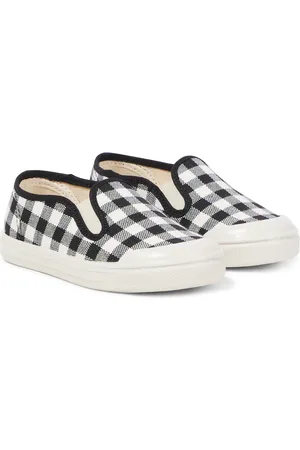 PèPè Gingham slip-on shoes