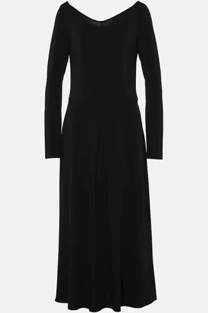 Max Mara Valido pleated jersey maxi dress