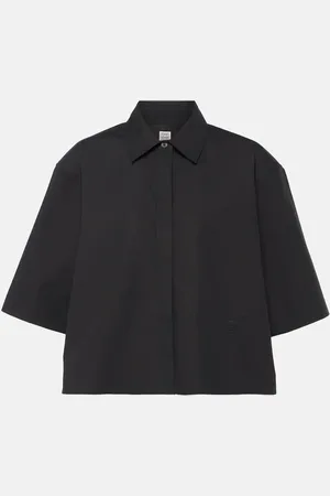 Totême Cropped cotton shirt