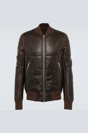 Rick Owens Leather and shearling jacket