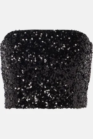 ROTATE Sequined bandeau top