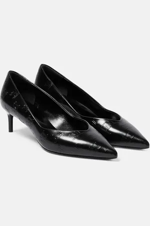 Max Mara Polished leather pumps