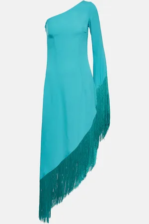 ‎Taller Marmo‎ Aventador fringed one-shoulder midi dress