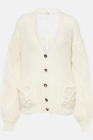 Loewe Anagram mohair-blend cardigan
