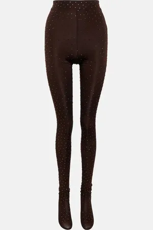 ALEX PERRY Rane embellished jersey tights