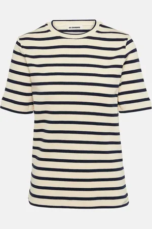 Jil Sander Striped cotton jersey T-shirt