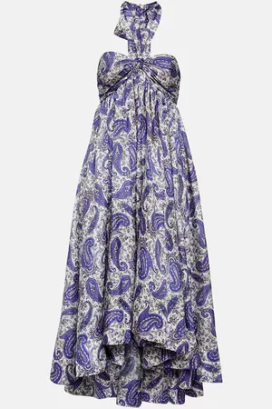 ZIMMERMANN Devi silk halterneck midi dress
