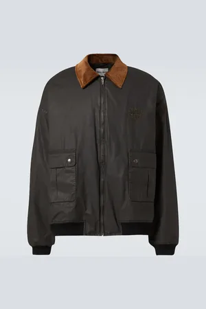 Miu Miu Coated cotton poplin bomber jacket